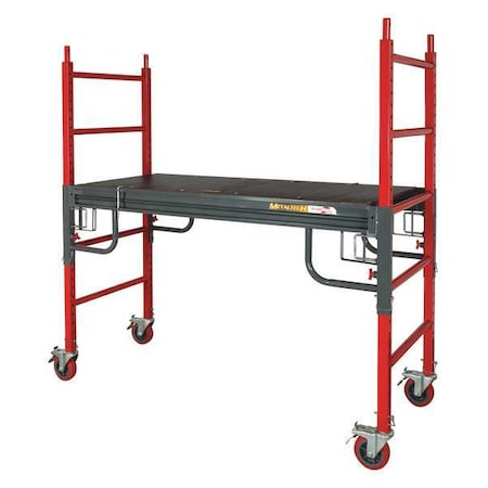 Portable Scaffold, Steel, 1, 500 lb Load Capacity, 6 ft Platform Height MPN:I-BMSS