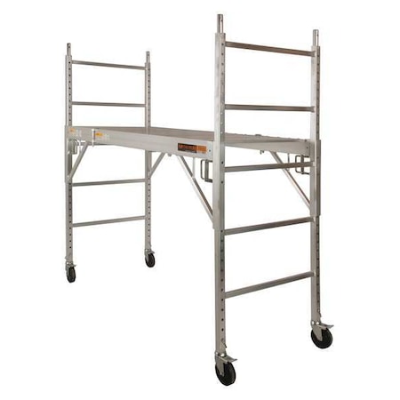 Scaffold, Steel/Wood, 700 lb Load Capacity, 2 ft 2 in to 6 ft Platform Height MPN:I-CAISC