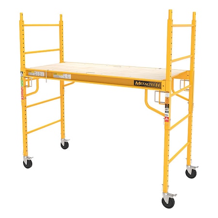 Scaffold Tower, Steel, Adjustable Platform Height MPN:I-CISC
