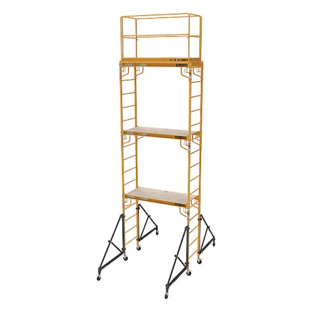 Scaffold Tower, 18 ft H, 75 in W, 29 in D, Steel, 733 lb Load Capacity MPN:I-T3CISC