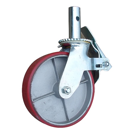Scaffold Caster, 4 in.L, Steel, 1000 lb. MPN:M-MBC8HD