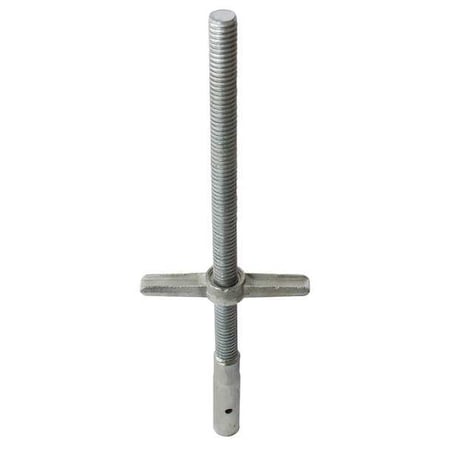 Scaffold Leveling Jack, Steel, Zinc Plated MPN:M-MBSJS24