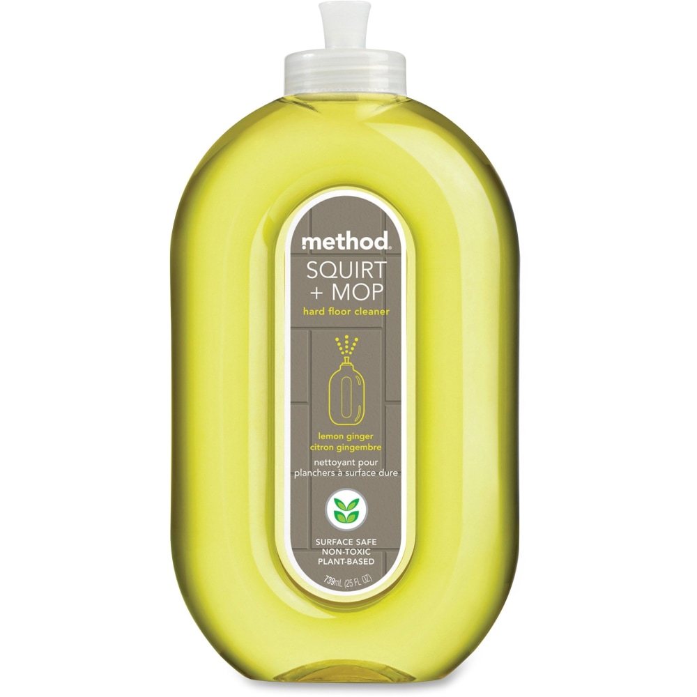 Method Squirt + Mop Hard Floor Cleaner, Ready-To-Use, 25 fl oz (0.8 quart), Lemon Ginger Scent, 6 Pack - 00563CT MPN:00563CT