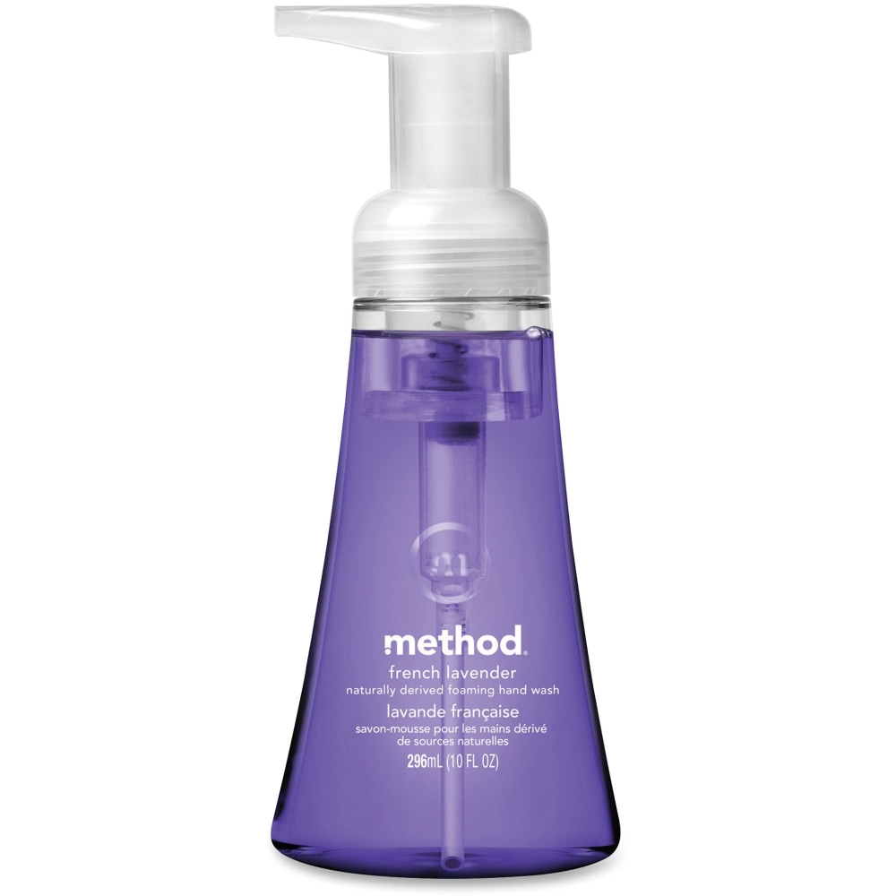 Method Antibacterial Foam Gel Hand Wash Soap, Lavender Scent, 10 Oz Bottle (Min Order Qty 11) MPN:00363