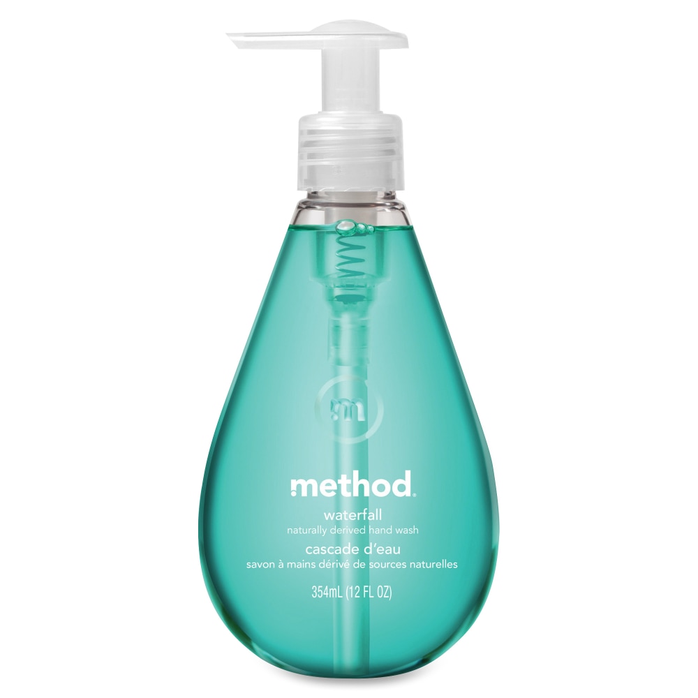 Method Natural Gel Hand Wash Soap, Waterfall Scent, 12 Oz Bottle (Min Order Qty 11) MPN:00379