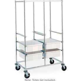 Metro® Double Bay Tote Rack Polyurethane Casters 41-3/4