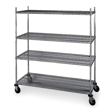 Wire Shlvng, 24x69x36in, Shlf Cap: 150lb MPN:4W655