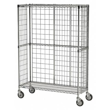 Wire Cart 3-Sided, 24 In. W, 48 In. L MPN:65137-IP