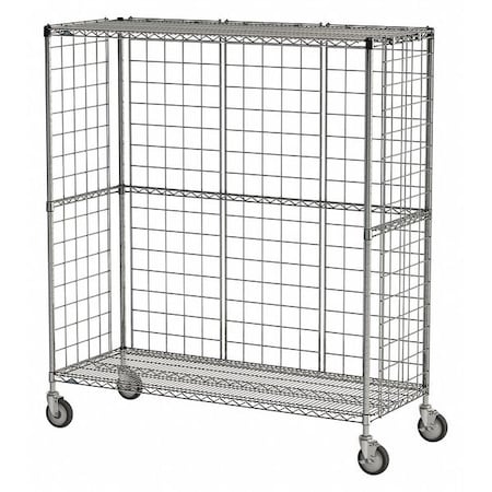 Wire Cart 3-Sided, 24 In. W, 60 In. L MPN:65138-IP