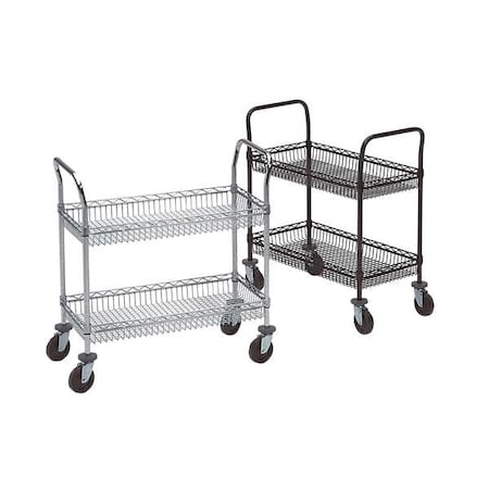 Basket Cart, 2Shelf, 39x36x18, Chrome MPN:66168-SPECIALLSS