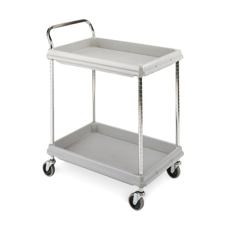 Utility Cart, Polymer, 400 lb Load Capacity, 2 Shelves, 32 1/2 in L, 21 1/2 in W, 41