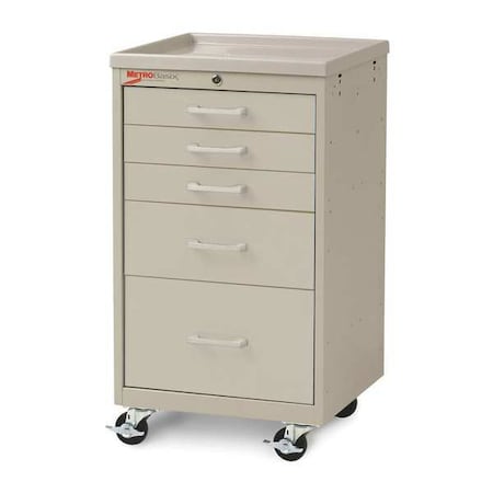 Compact Cart, Steel/Polymer, Light Taupe MPN:MBC3110TL-LB