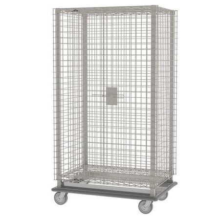 Antimicrobial Wire Security Cart with Adjustable Shelves, 900 lb Capacity, 28 in W x 51 1/2 in L x MPN:MQSEC55LE