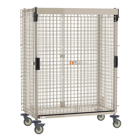 Mobile Security Unit, 900 lb Capacity, 29 1/16 in W x 52 3/4 in L x 67 3/16 in H, 2 Shelves MPN:MQSEC55VE-SL