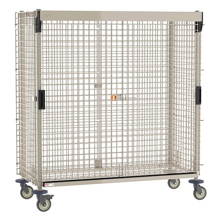 Mobile Security Unit, 900 lb Capacity, 29 1/16 in W x 64 3/4 in L x 67 3/16 in H, 2 Shelves MPN:MQSEC56VE-SL