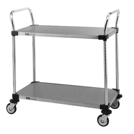 Utility Cart, Wire, 375 lb Load Capacity, 2 Shelves, 32 in L, 18 in W, 38 in H MPN:MW104