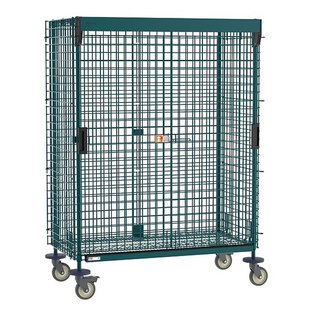 Mobile Security Unit, 900 lb Capacity, 28 1/2 in W x 52 3/4 in L x 68 7/16 in H, 2 Shelves MPN:SEC55VK3-SL