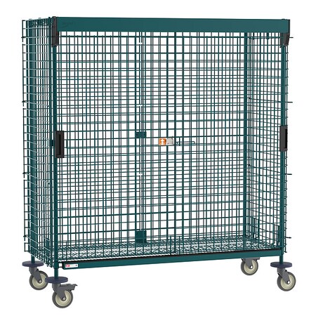 Mobile Security Unit, 900 lb Capacity, 28 1/2 in W x 65 in L x 68 7/16 in H, 2 Shelves MPN:SEC56VK3-SL