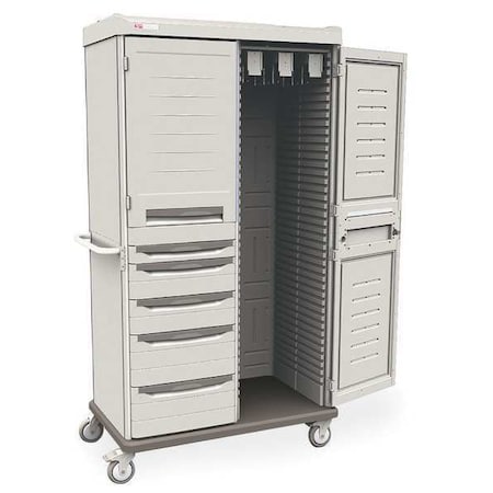 CatheterCab, Taupe, Polymr, Mobile, 3Shelves MPN:SXRD76MCATH2
