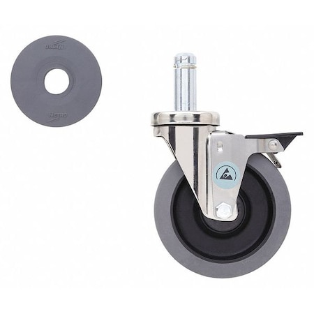 Replacement Caster for Wire Shelving, 5