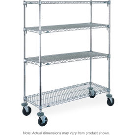 Metro® Super Erecta Wire Shelf Truck w/4 Adjustable Shelves 900 lb. Capacity 36
