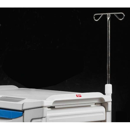 IV Pole, Stainless Steel, 1 1/2 in W, Silver MPN:FL315