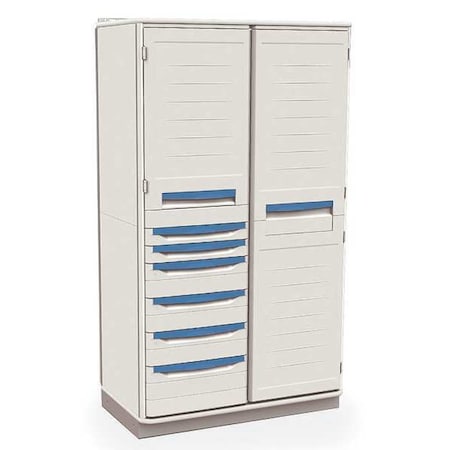 Supply Cabinet, Polymer, 72-1/2