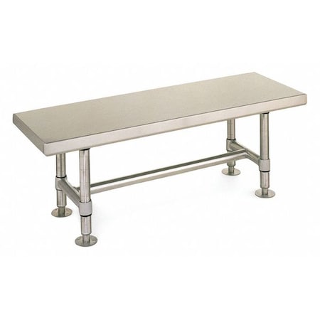Gowning Bench, Stainless, 16X72X18, Ea MPN:GB1672S