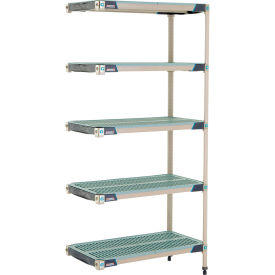 MetroMax® i 5 Shelf Plastic Industrial Shelving Unit Add-On 35-3/4