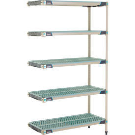 MetroMax® i 5 Shelf Plastic Industrial Shelving Unit Add-On 41-3/4