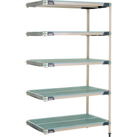 MetroMax® i 5 Shelf Plastic Industrial Shelving Unit Add-On 41-3/4