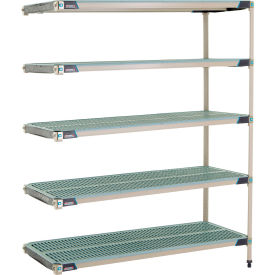 MetroMax® i 5 Shelf Plastic Industrial Shelving Unit Add-On 59-3/4