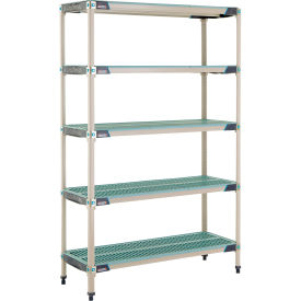 MetroMax® i 5 Shelf Plastic Industrial Shelving Unit Starter 47-3/4