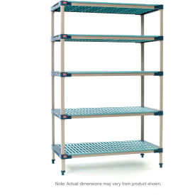 Metro® MetroMax 4 5 Shelf Polymer Shelving Unit Starter 60
