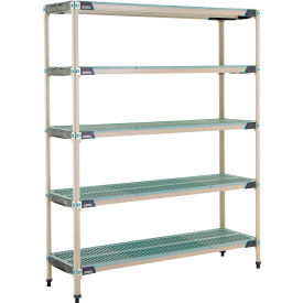 MetroMax® i 5 Shelf Plastic Industrial Shelving Unit Starter 59-3/4