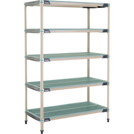 MetroMax® i 5 Shelf Plastic Industrial Shelving Unit Starter 47-3/4