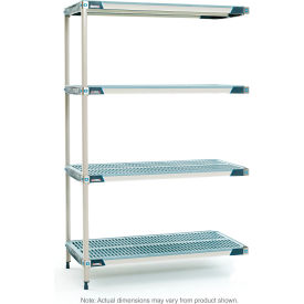 MetroMax® i 4-Shelf Plastic Industrial Shelving Unit Add-On 29-3/4