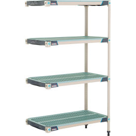 MetroMax® i 4-Shelf Plastic Industrial Shelving Unit Add-On 35-3/4