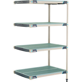 MetroMax® i 4-Shelf Plastic Industrial Shelving Unit Add-On 35-3/4