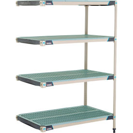 MetroMax® i 4-Shelf Plastic Industrial Shelving Unit Add-On 41-3/4