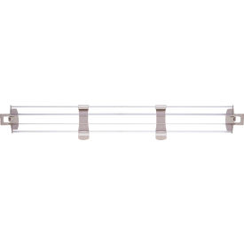 MetroMax® i Stackable Shelf Ledge (Back) For Plastic Shelving 35-1/8''W x 4-7/8''H Clear MXL36-4P