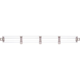 MetroMax® i Stackable Shelf Ledge (Back) For Plastic Shelving 47-1/8''W x 4-7/8''H Clear MXL48-4P