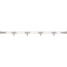 MetroMax® i Stackable Shelf Ledge (Back) For Plastic Shelving 59-5/16''W x 4''H Silver MXL60-2S
