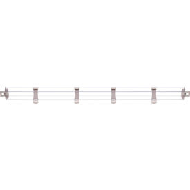 MetroMax® i Stackable Shelf Ledge (Back) For Plastic Shelving 59-1/8''W x 4-7/8''H Clear MXL60-4P