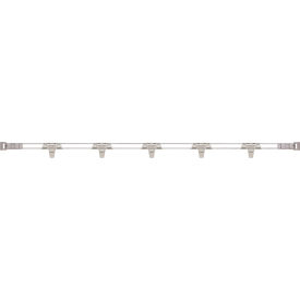 MetroMax® i Stackable Shelf Ledge (Side) For Plastic Shelving 71-5/16''W x 4''H Silver MXL72-2S