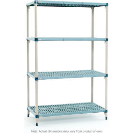 Metro® MetroMax Q 4 Shelf Polymer Shelving Unit Starter 72