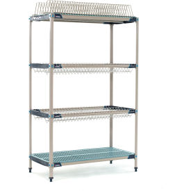 MetroMax® i Drying Rack w/Two Drop-Ins 1 Tray Rack & 1 Bulk Shelf 47-3/4