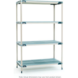 MetroMax® i 4 Shelf Plastic Industrial Shelving Unit Starter 23-3/4
