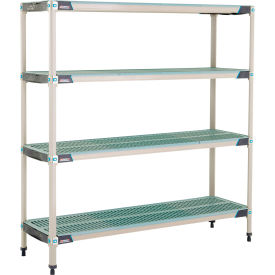 MetroMax® i 4 Shelf Plastic Industrial Shelving Unit Starter 59-3/4