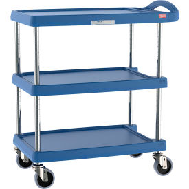 Metro® myCart Utility Cart w/3 Shelves 400 lb. Capacity 25